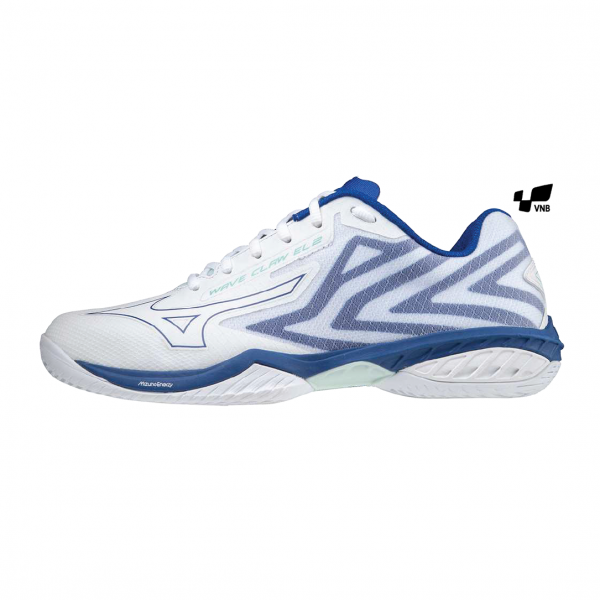 Giày Cầu Lông Mizuno Wave Claw El 2 - Trắng Xanh Chính Hãng